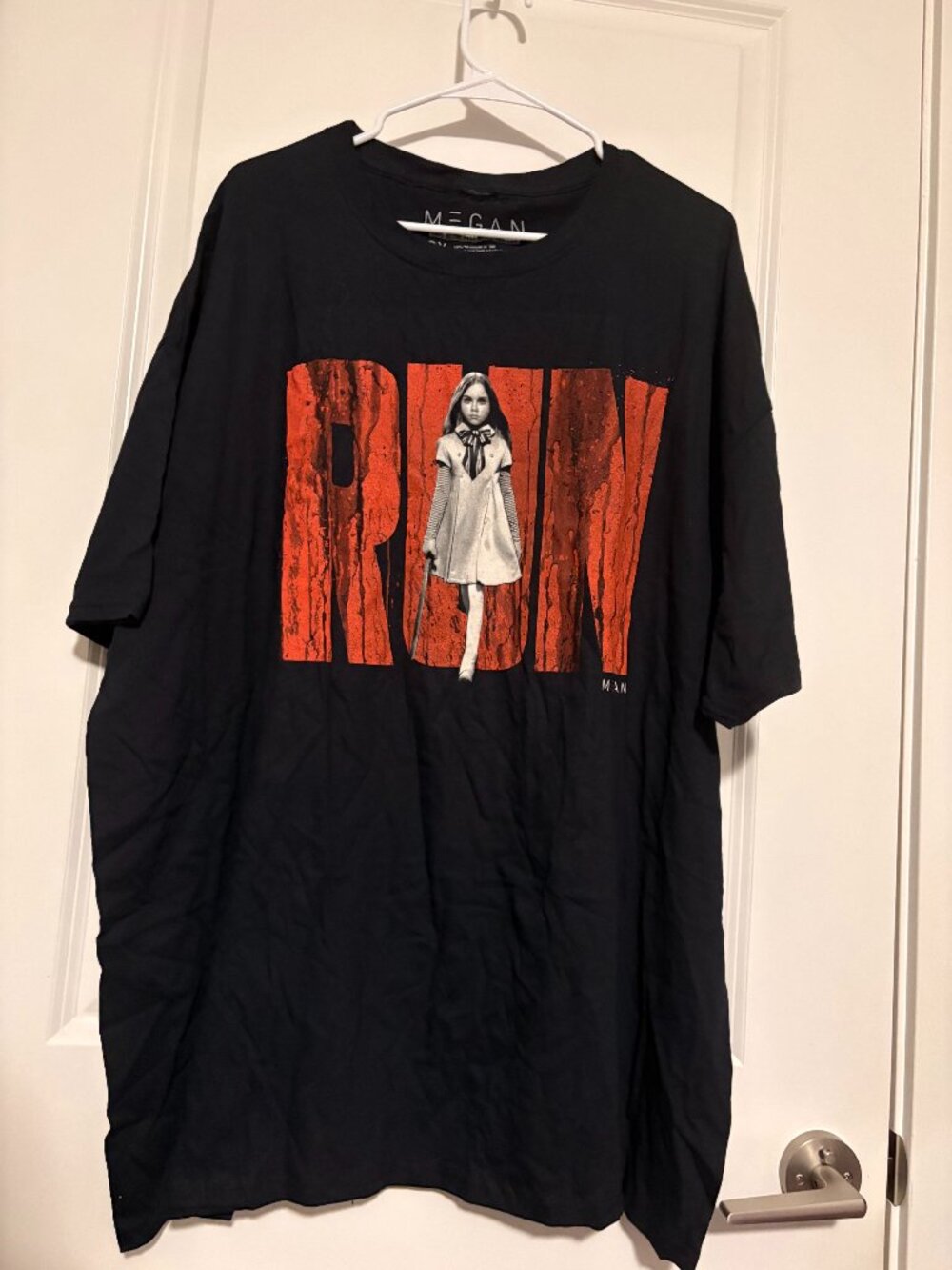Fright Rags M3GAN This is the Part Where You Run T-Shirt Unisex/Men's Size 3X